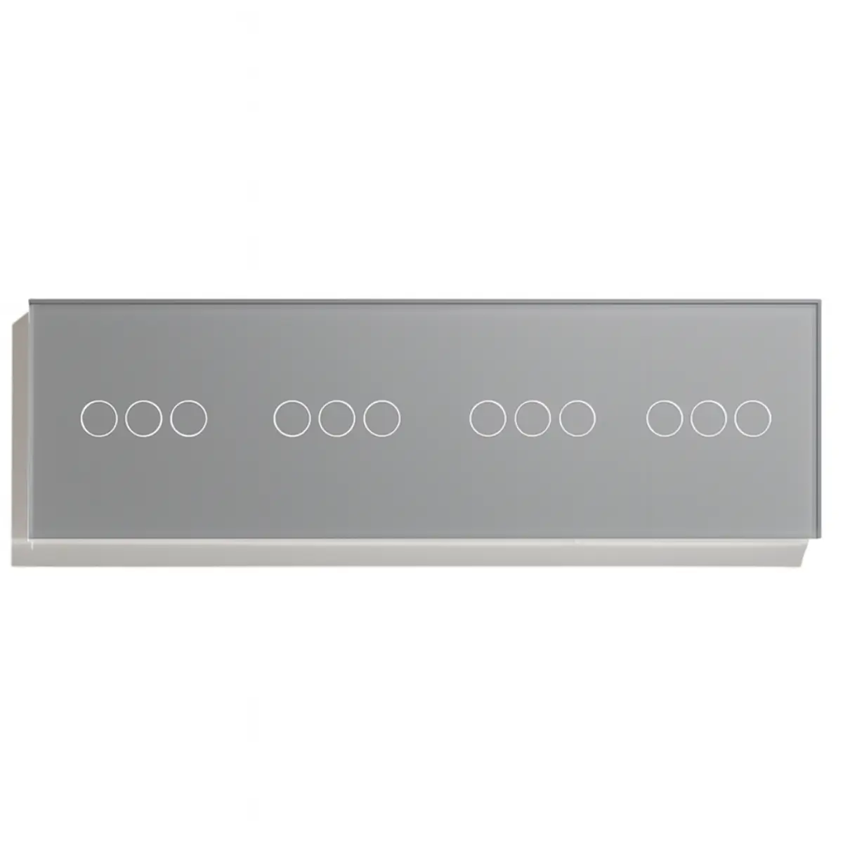SmartinHuis - Slimme dimmer combinatie - Grijs - Kristalglas - Wifi - 4 lampen - Afbeelding 2