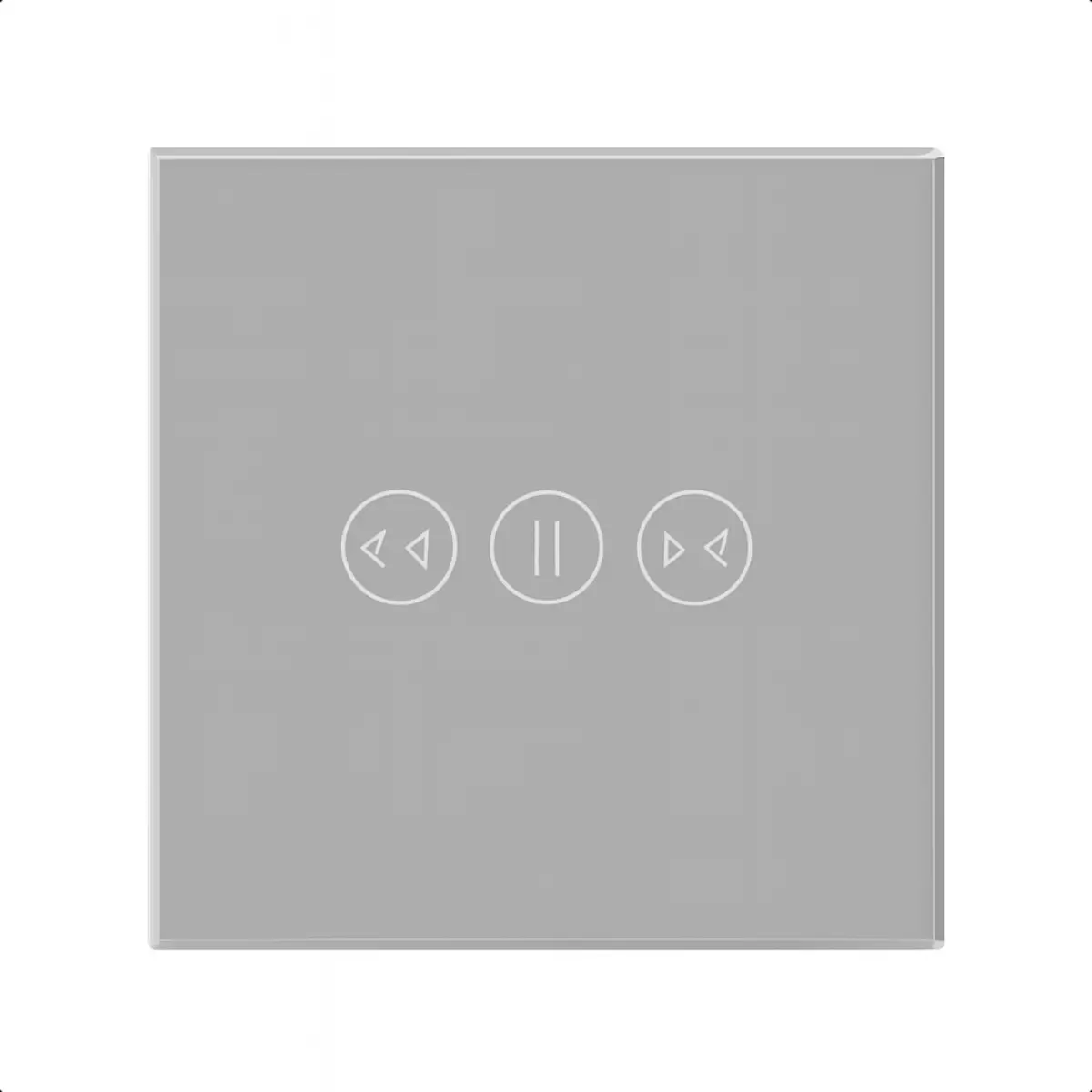 SmartinHuis – Slimme gordijnschakelaar – Grijs – Kristalglas – Wifi – Compatibel met Google Home - Afbeelding 2