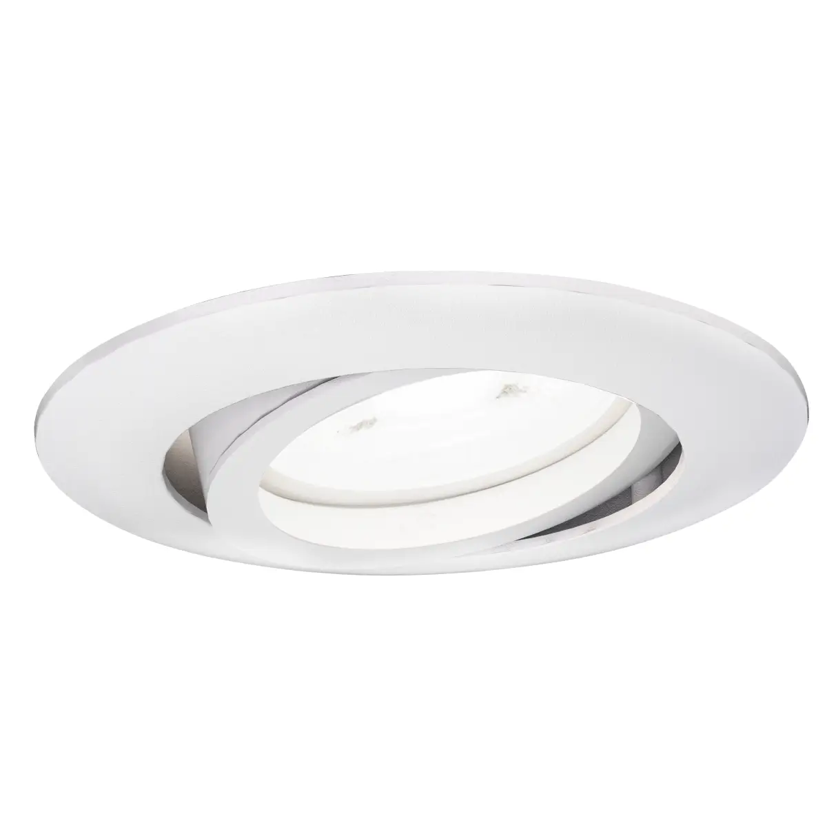Inbouwspot - Rond Ø83mm – Kantelbaar - Wit - GU10 Fitting – Aluminium – IP20 - Afbeelding 2