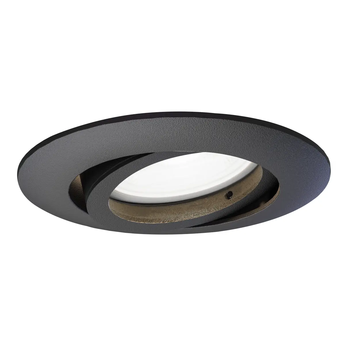 Inbouwspot - Rond Ø83mm – Kantelbaar - Zwart - GU10 Fitting – Aluminium – IP20 - Afbeelding 2