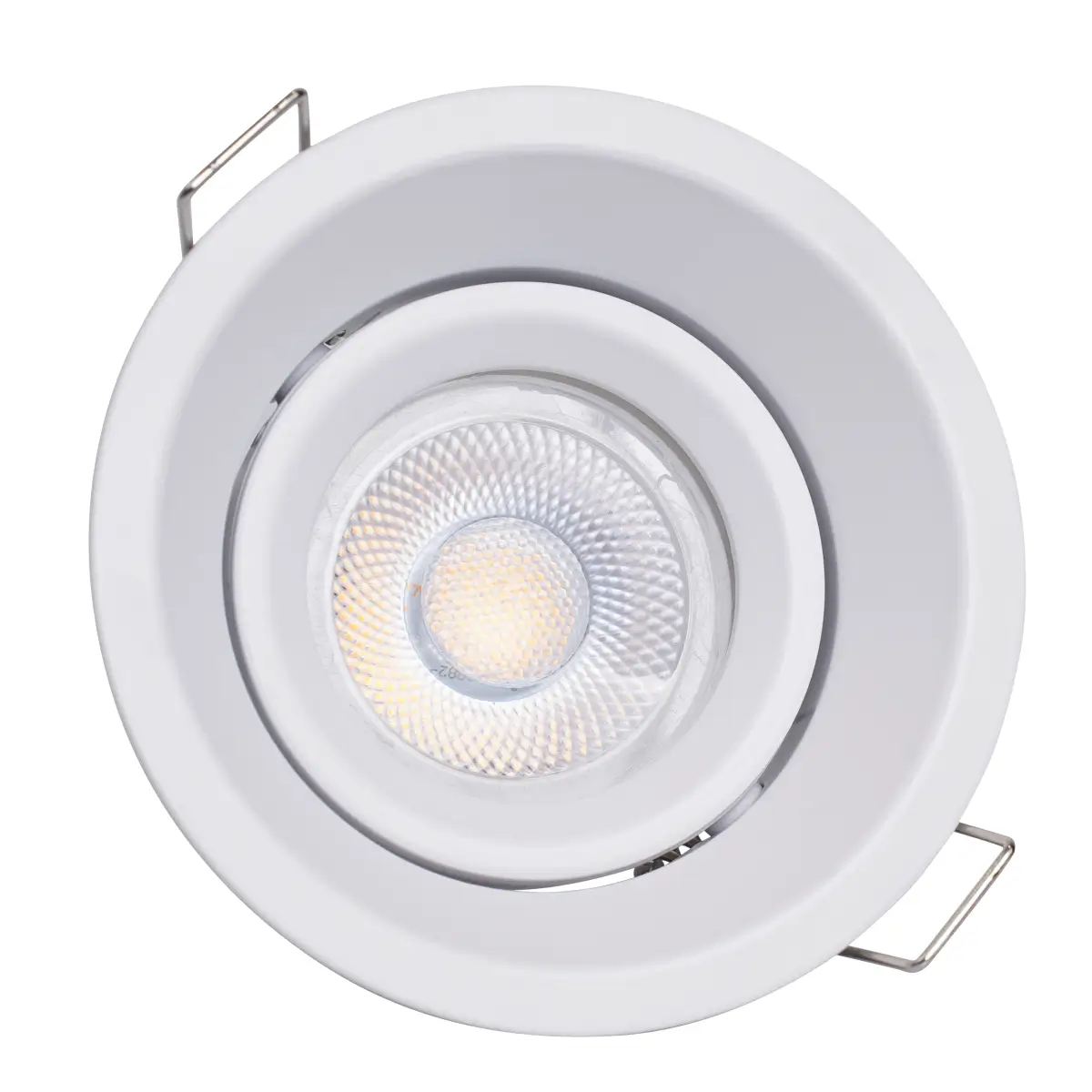 Inbouwspot - Rond Ø85mm – Kantelbaar - Wit - GU10 Fitting – Aluminium – IP20 - Afbeelding 5