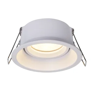 Inbouwspot - Rond Ø85mm – Kantelbaar - Wit - GU10 Fitting – Aluminium – IP20