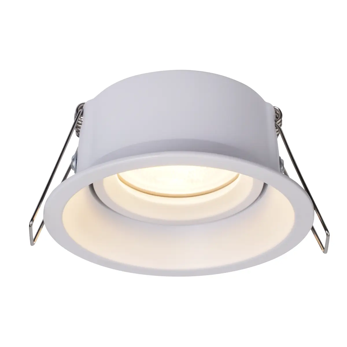 Inbouwspot - Rond Ø85mm – Kantelbaar - Wit - GU10 Fitting – Aluminium – IP20