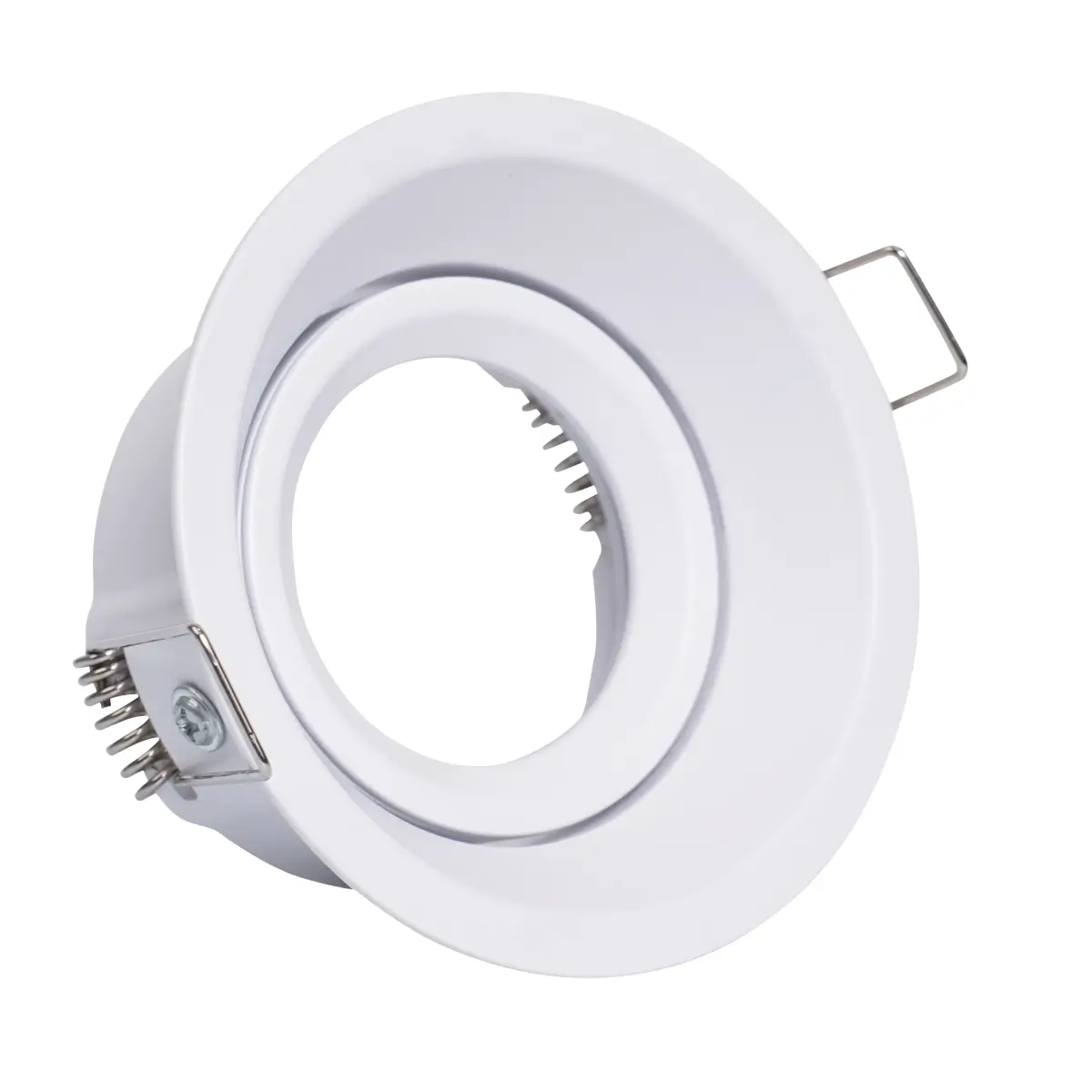 Inbouwspot - Rond Ø85mm – Kantelbaar - Wit - GU10 Fitting – Aluminium – IP20 - Afbeelding 8