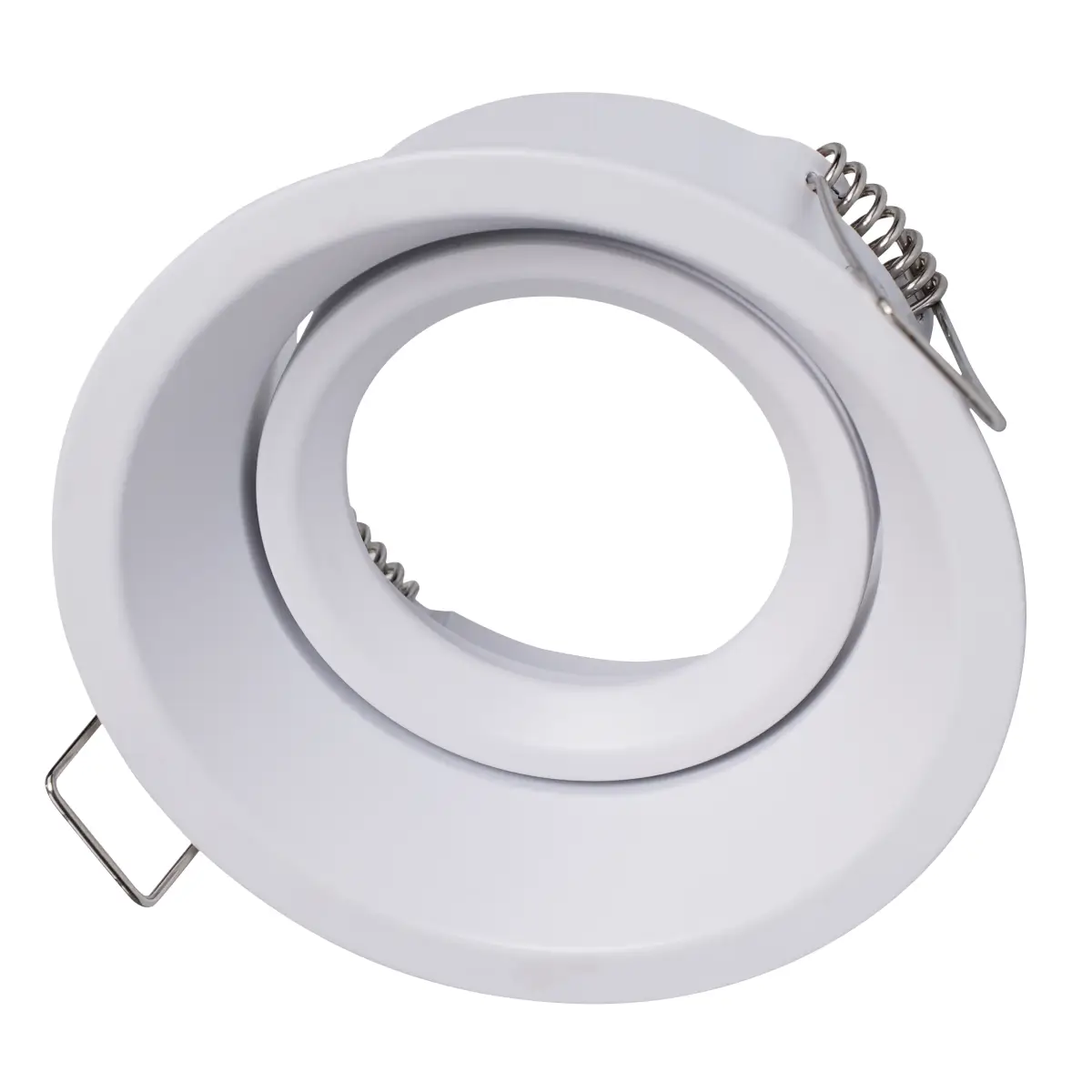 Inbouwspot - Rond Ø85mm – Kantelbaar - Wit - GU10 Fitting – Aluminium – IP20 - Afbeelding 7
