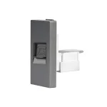 SmartinHuis - RJ11 Telefoonmodule – Inbouw (CAT 3) – Module 1/2 - Grijs