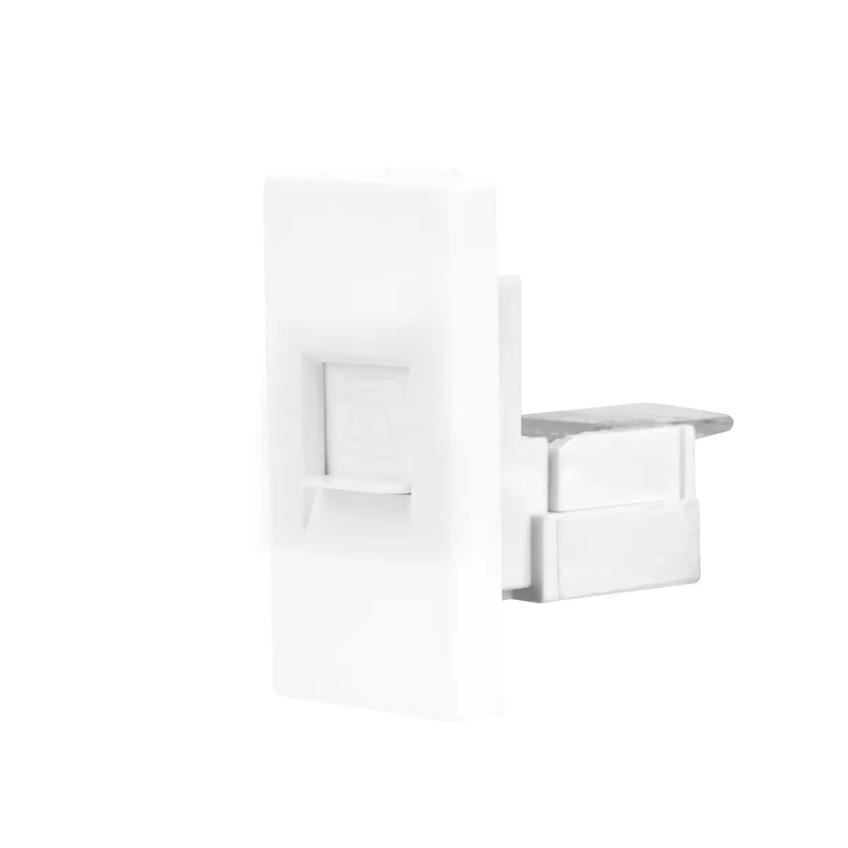SmartinHuis - RJ11 Telefoonmodule – Inbouw (CAT 3) – Module 1/2 - Wit