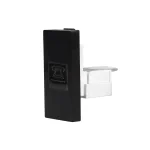 SmartinHuis - RJ11 Telefoonmodule – Inbouw (CAT 3) – Module 1/2 - Zwart
