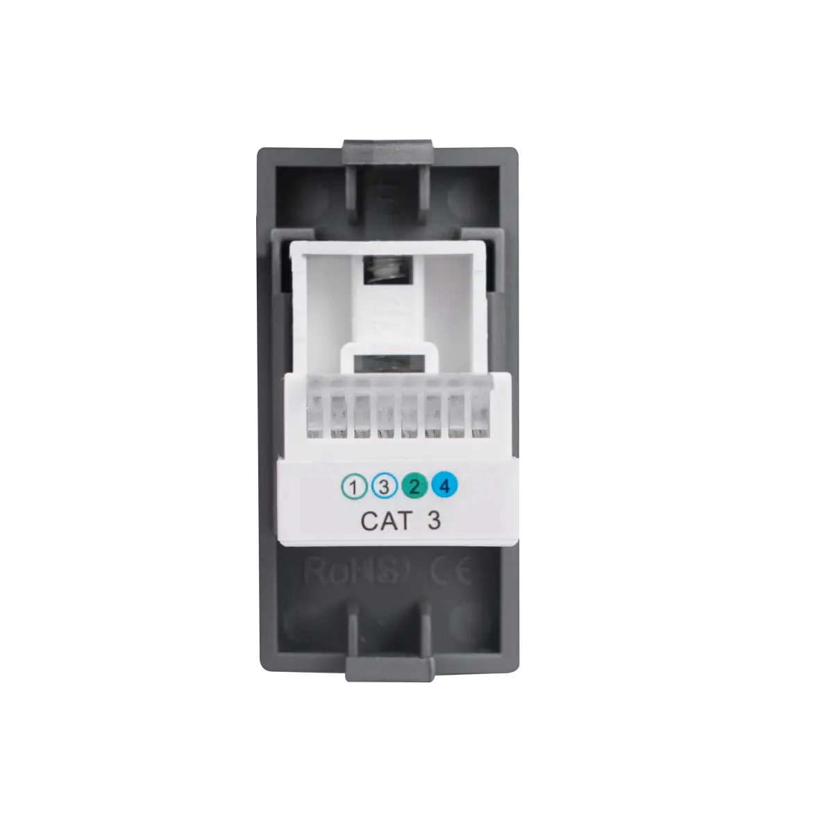 SmartinHuis - RJ11 Telefoonmodule – Inbouw (CAT 3) – Module 1/2 - Goud - Afbeelding 4