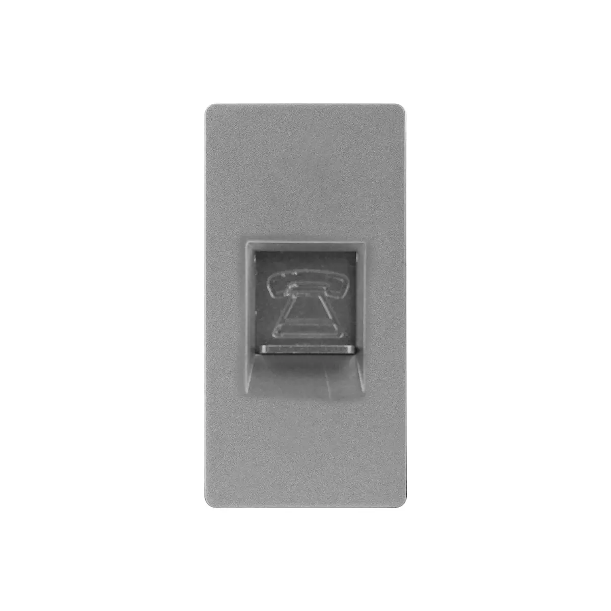 SmartinHuis - RJ11 Telefoonmodule – Inbouw (CAT 3) – Module 1/2 - Grijs - Afbeelding 2