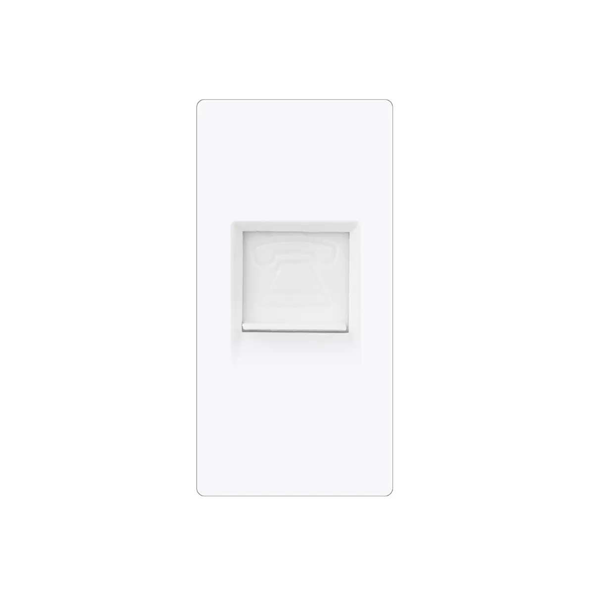 SmartinHuis - RJ11 Telefoonmodule – Inbouw (CAT 3) – Module 1/2 - Wit - Afbeelding 2
