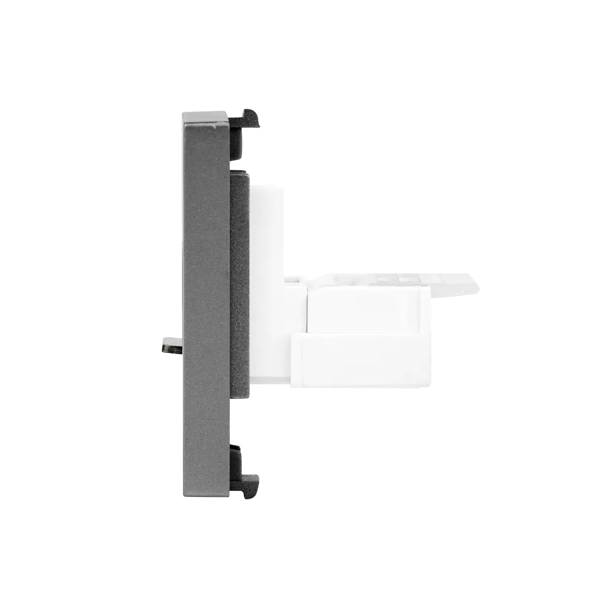 SmartinHuis - RJ11 Telefoonmodule – Inbouw (CAT 3) – Module 1/2 - Grijs - Afbeelding 3