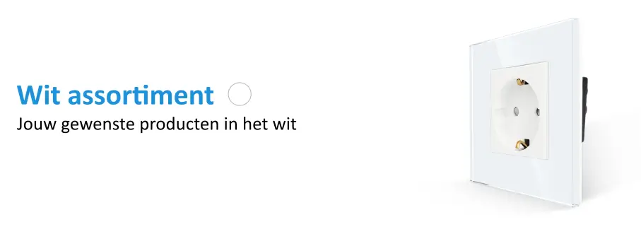 SmartinHuis Zelf-samenstellen-Stopcontact-Wit Schakelmateriaal  