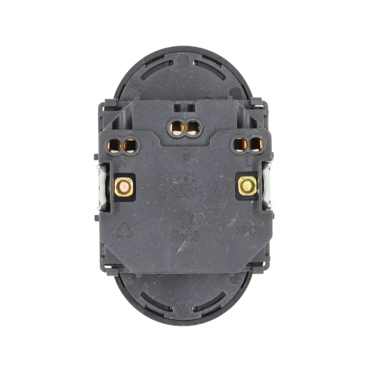 SmartinHuis - Module - Dubbel stopcontact - Zwart - Afbeelding 3