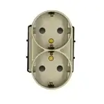 SmartinHuis - Module - Dubbel stopcontact - Goud