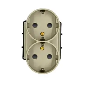 SmartinHuis - Module - Dubbel stopcontact - Goud