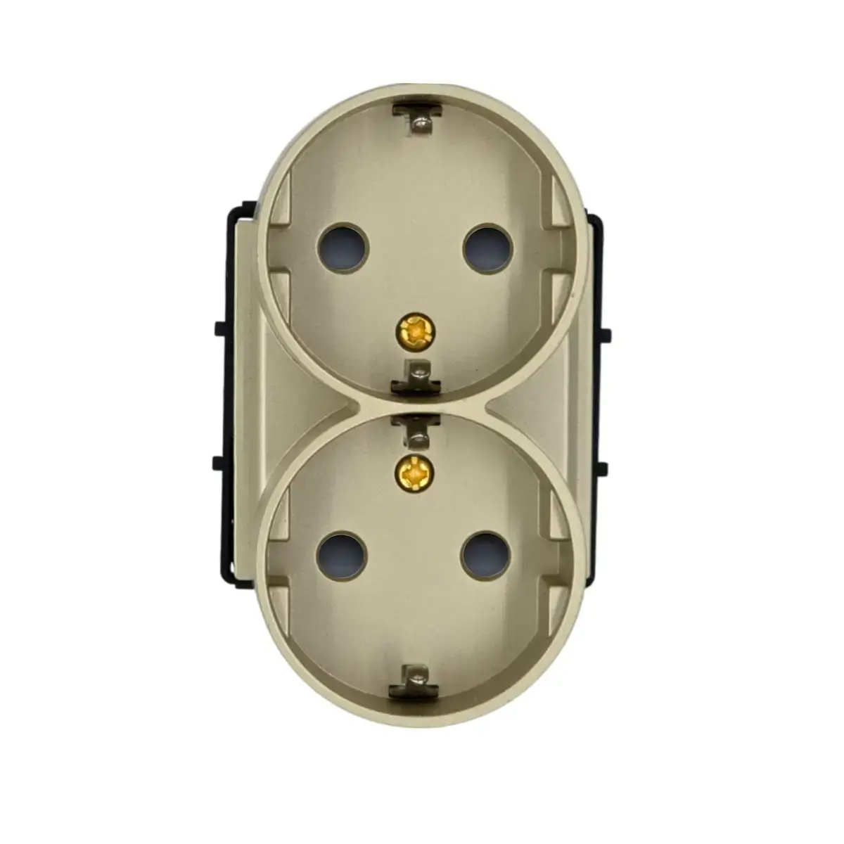 SmartinHuis - Module - Dubbel stopcontact - Goud