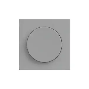 SmartinHuis – Module - Mechanische enkelpolige dimmer – Grijs – Kristalglas – Touch – 1 lamp