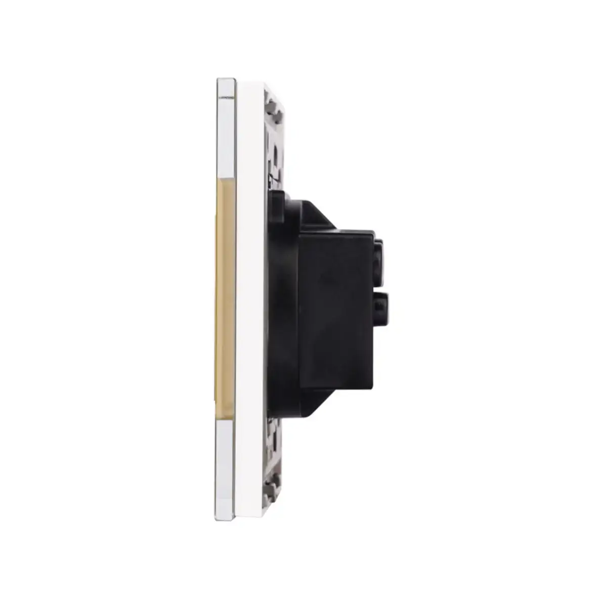 SmartinHuis - Viervoudig stopcontact - Goud - Kristalglas - Afbeelding 3