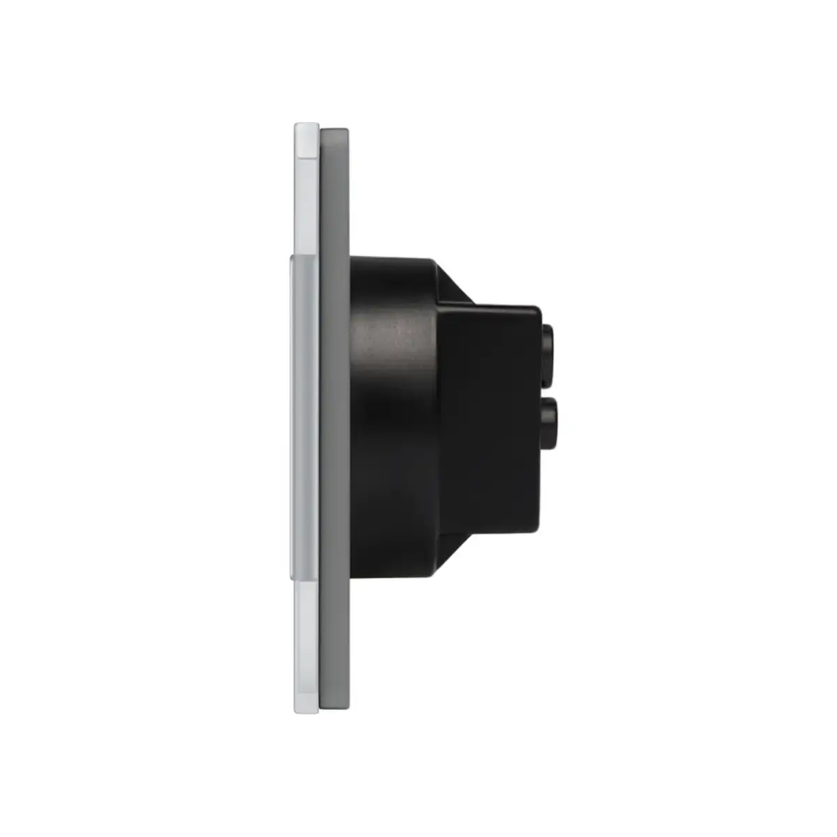 SmartinHuis - Drievoudig stopcontact - Zwart - Kristalglas - Afbeelding 3