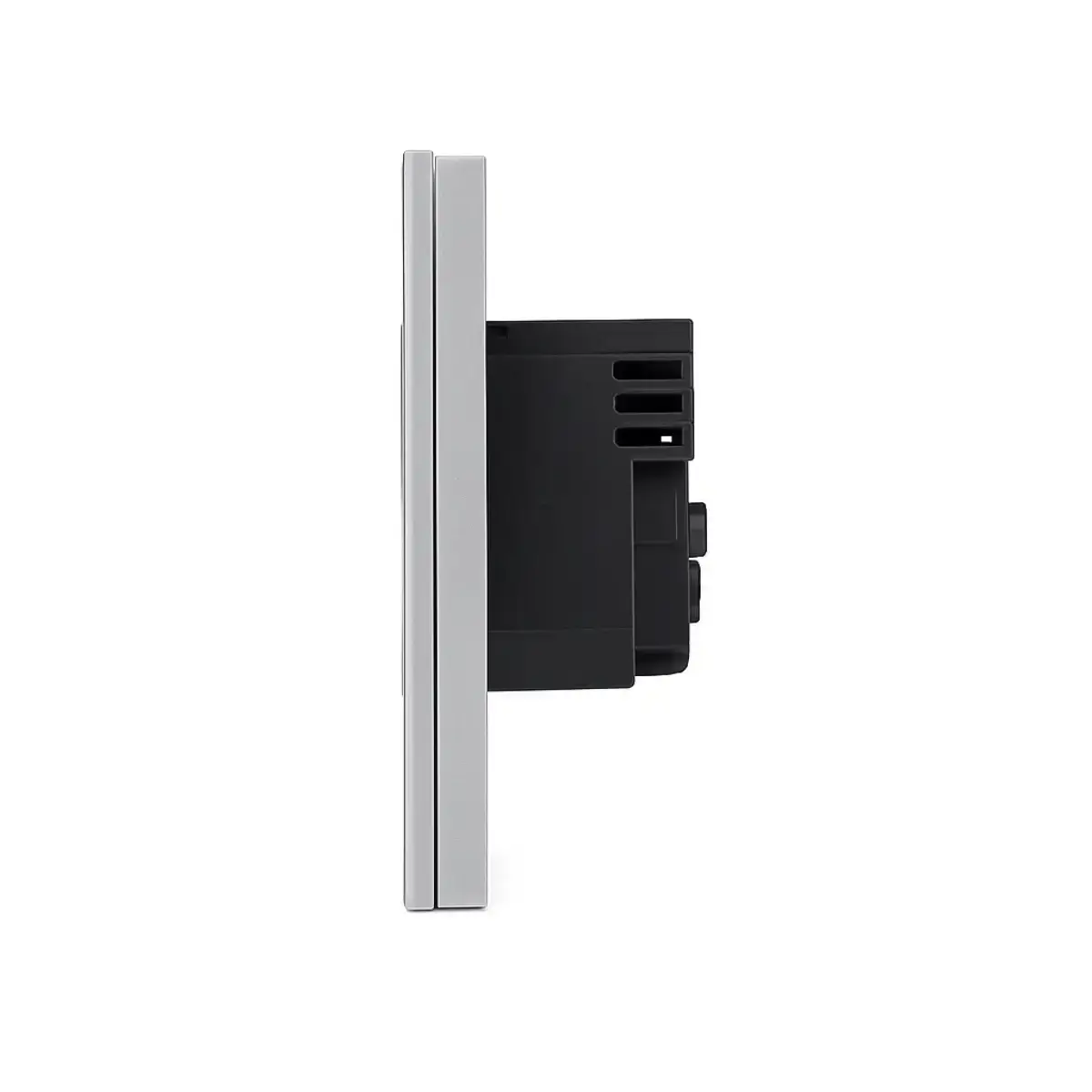 SmartinHuis - Drievoudig stopcontact - Grijs - USB A+C Fast Charger (20W) - Kristalglas - Afbeelding 3